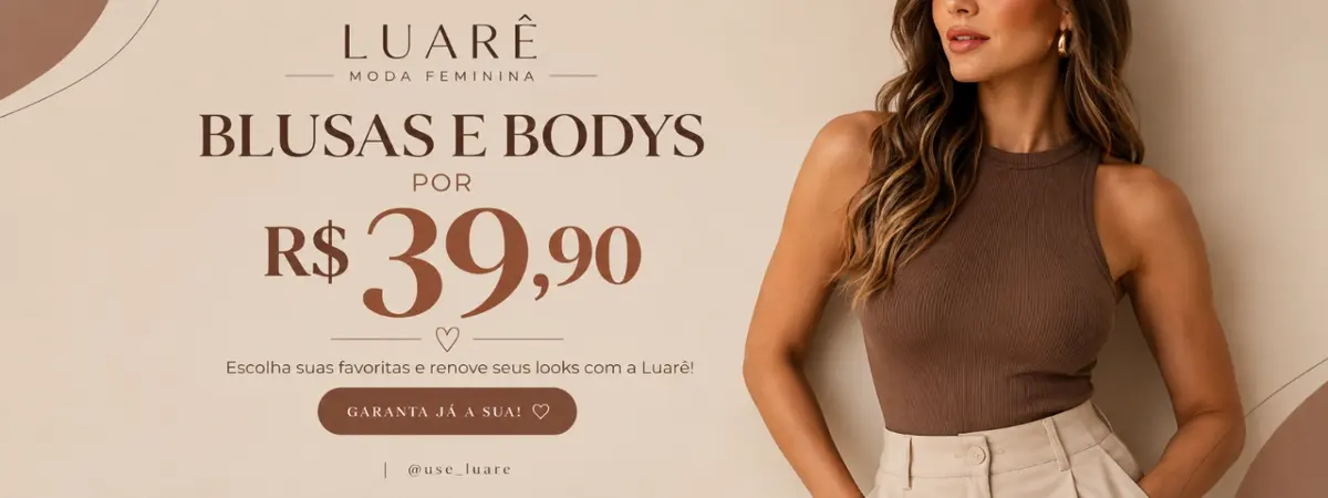 Bodys e Blusas 39,90